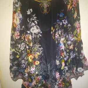 XS Camilla A-Line Gathered Panel Dress